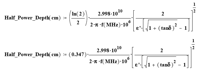 Half-Power Depth
